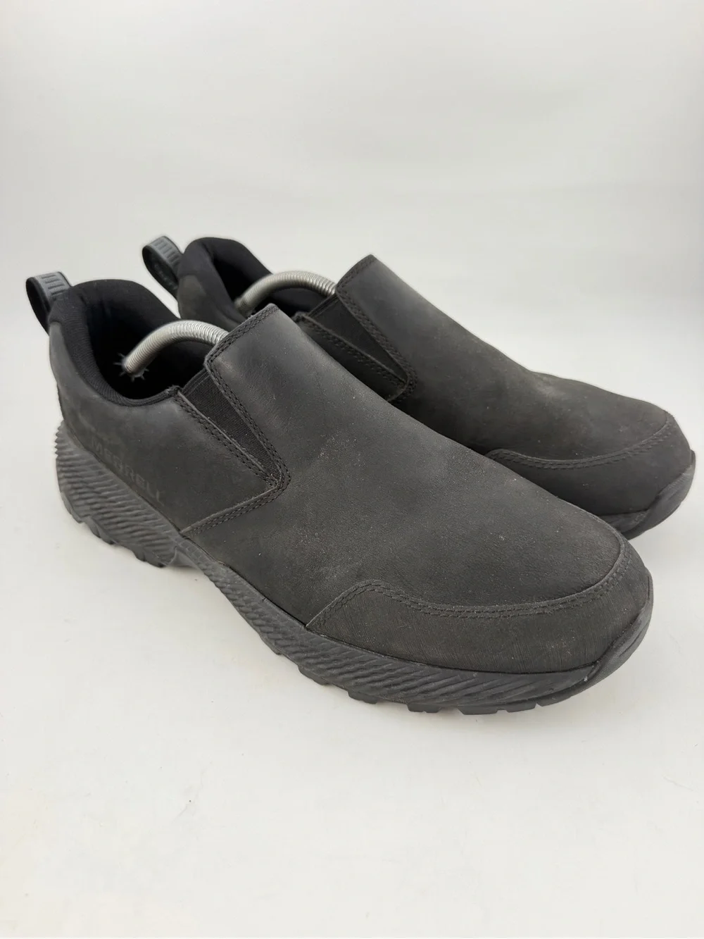 Merrell Men’s Slip-Ins Brown Leather -SZ 11.5- Jungle Moccasins Shoes